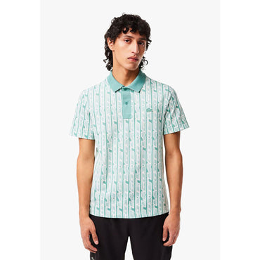 Lacoste Movement Polo Two-tone Printed - Green / Light Green