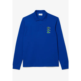 Lacoste Original L.12.12 Long Sleeved Badge Polo - Blue