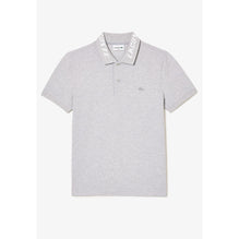 Lacoste Ultralight Piqué Jacquard Collar Polo - Grey Chine