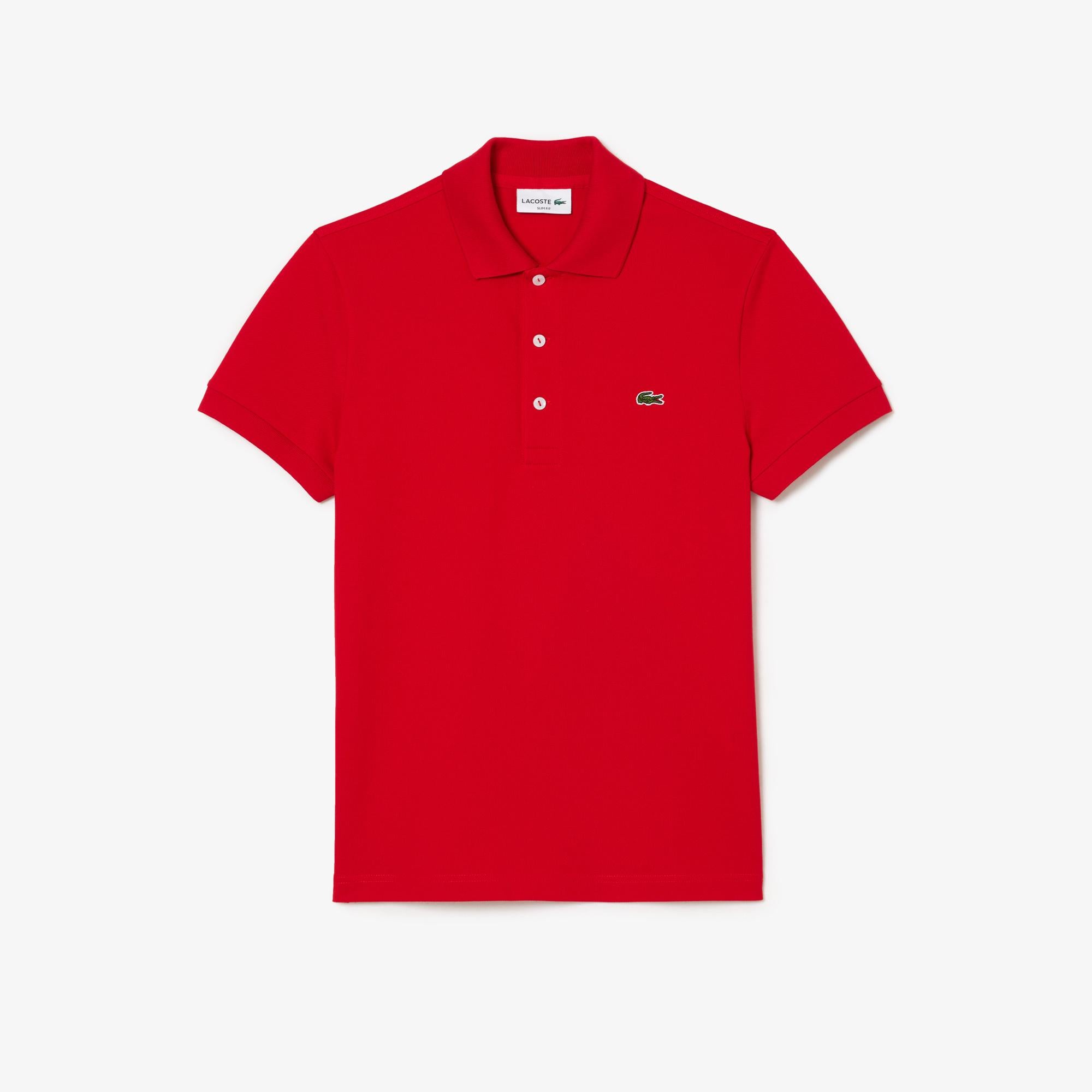 Lacoste Slim Fit Stretch Piqué Polo - Red