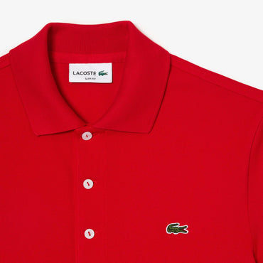 Lacoste Slim Fit Stretch Piqué Polo - Red