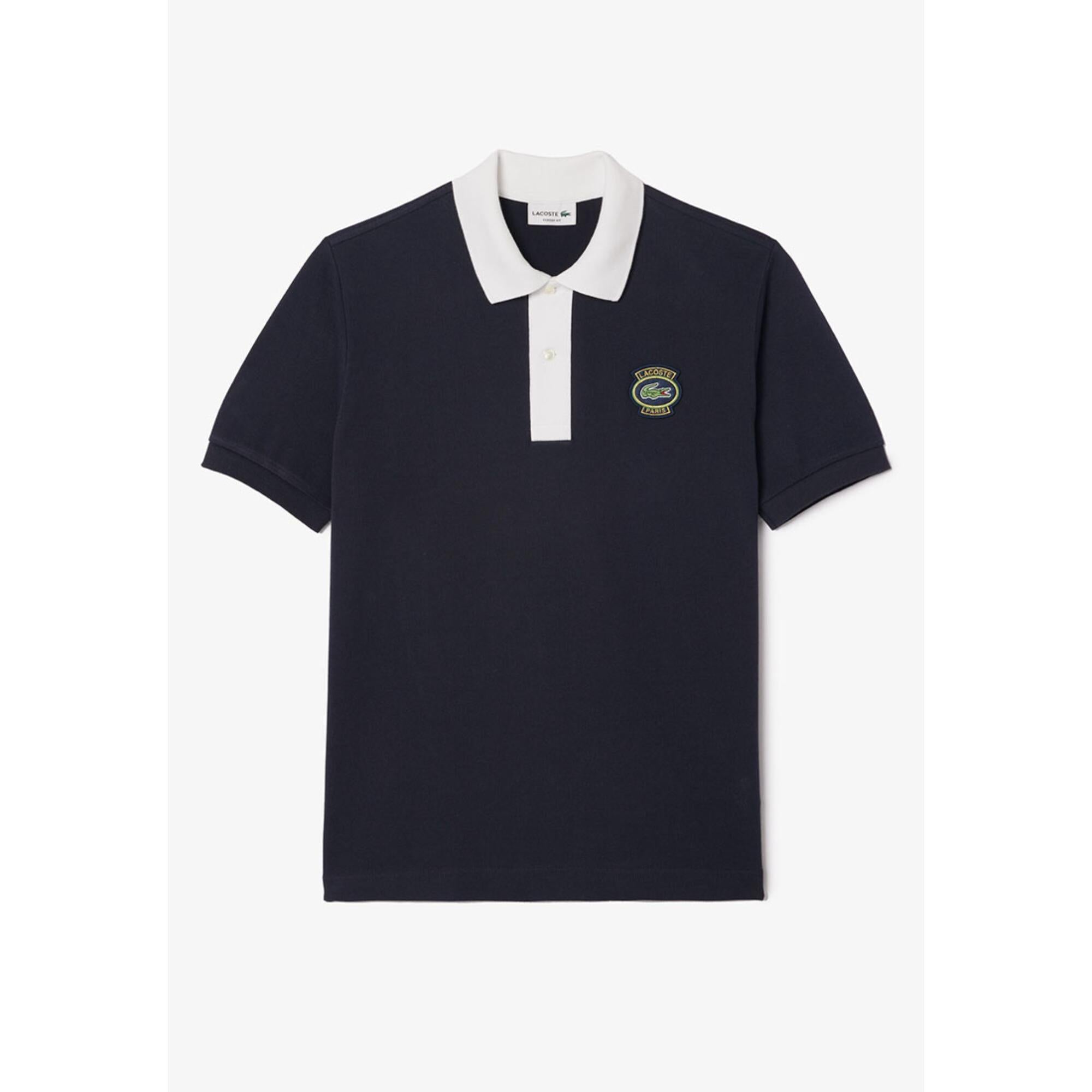 Lacoste Original L.12.12 Lacoste Badge Polo - Navy Blue / White