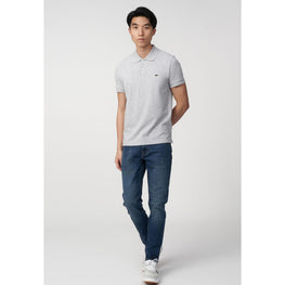 Lacoste Slim Fit Stretch Cotton Piqué Polo - Grey Chine