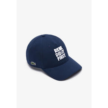 Lacoste 3D Embroidered Cotton Piqué Baseball Cap - Navy Blue