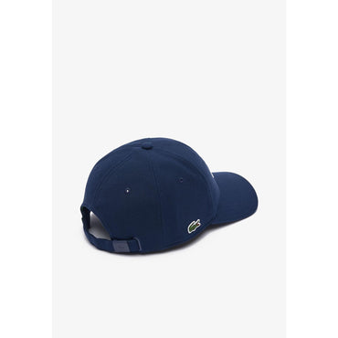 Lacoste 3D Embroidered Cotton Piqué Baseball Cap - Navy Blue