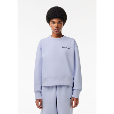 Lacoste Oversized Double Face Jogger Sweatshirt - Light Blue