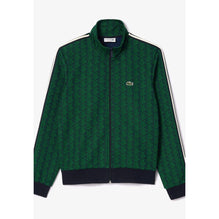 Lacoste Paris Monogram Zipped Sweatshirt - Navy Blue / Green