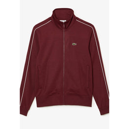 Lacoste Paris Piqué Zip Front Track Jacket - Bordeaux