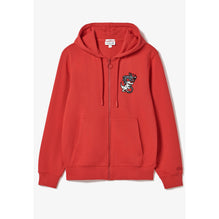 Lacoste 3D Dragon Print Hoodie - Red