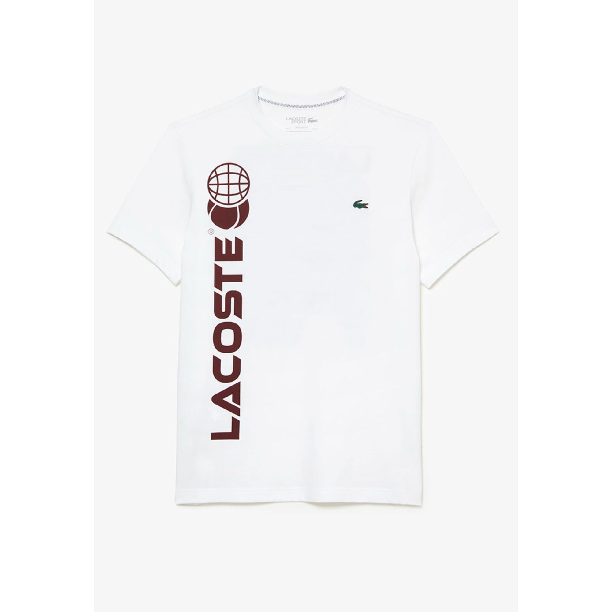 Lacoste Tennis x Daniil Medvedev Regular Fit T-Shirt - White