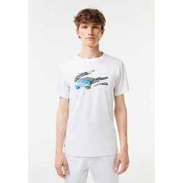 Lacoste Cotton Jersey Sport T-Shirt - White