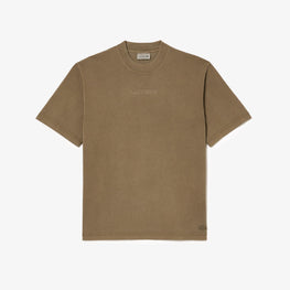 Lacoste Loose Fit Cotton Jersey T-Shirt - Khaki Green