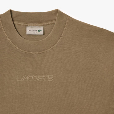 Lacoste Loose Fit Cotton Jersey T-Shirt - Khaki Green