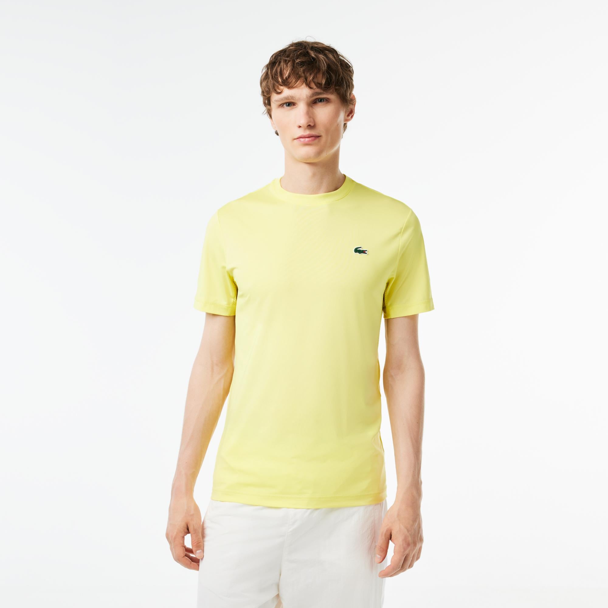 Lacoste Sport Slim Fit Stretch Jersey T-Shirt - Flashy Yellow