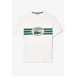 Lacoste Monogram Inspired Print T-Shirt - White