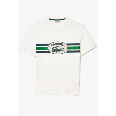 Lacoste Monogram Inspired Print T-Shirt - White