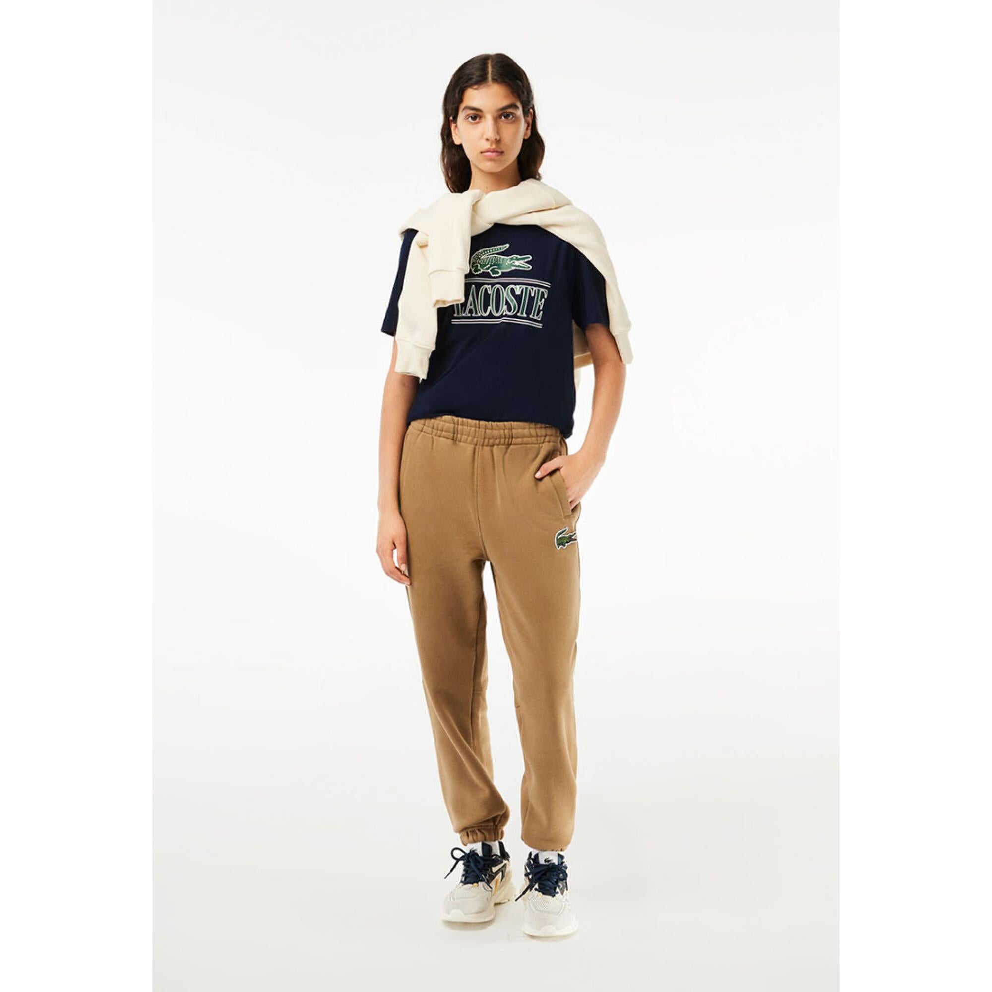 Lacoste Regular Fit Signature Print T-Shirt - Marine