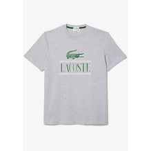 Lacoste Regular Fit Signature Print T-Shirt - Grey Chine