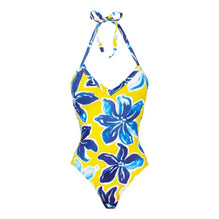 Yellow Family Print Macro Raiat Women Lavida Swimsuit