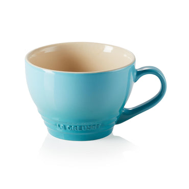 Giant Cappuccino Cup 400ml - Caribbean Blue