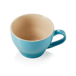 Giant Cappuccino Cup 400ml - Caribbean Blue