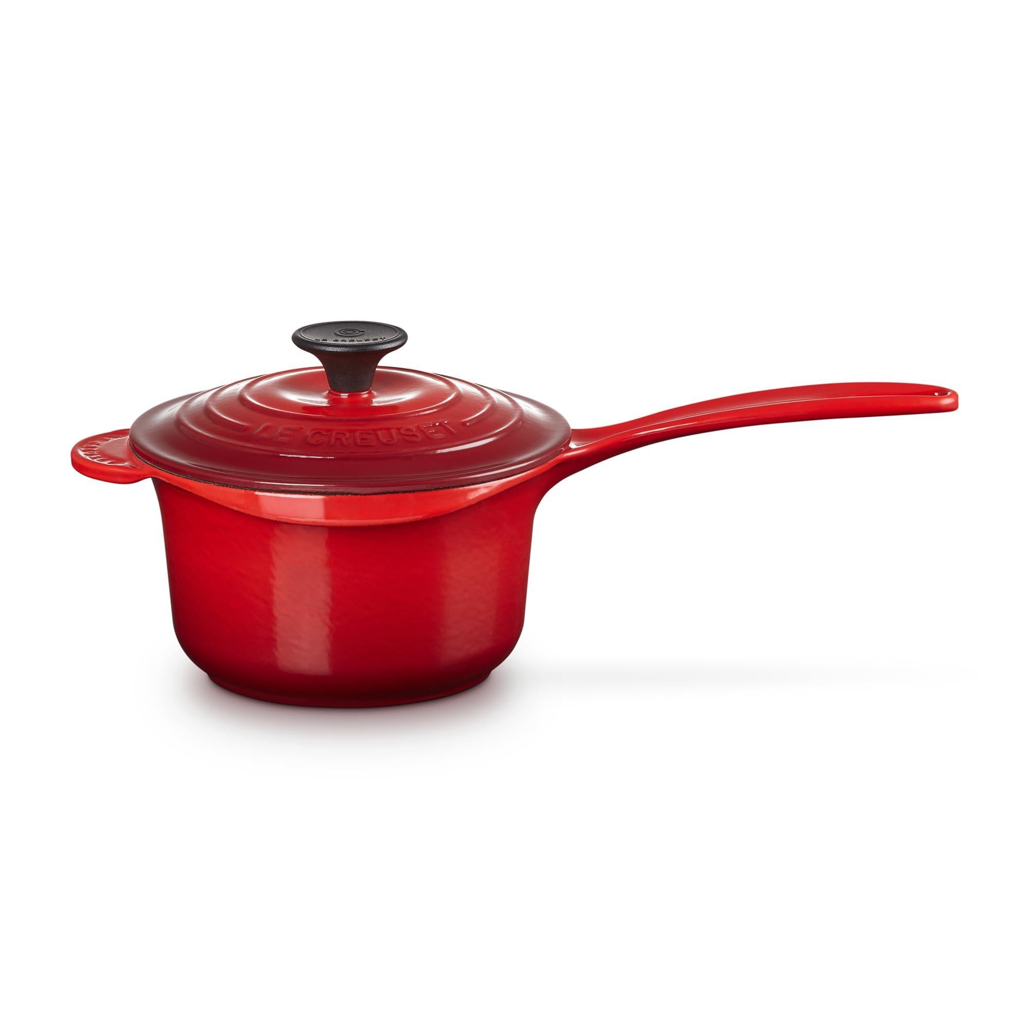 Iron Handle Saucepan 16cm - Cherry Red