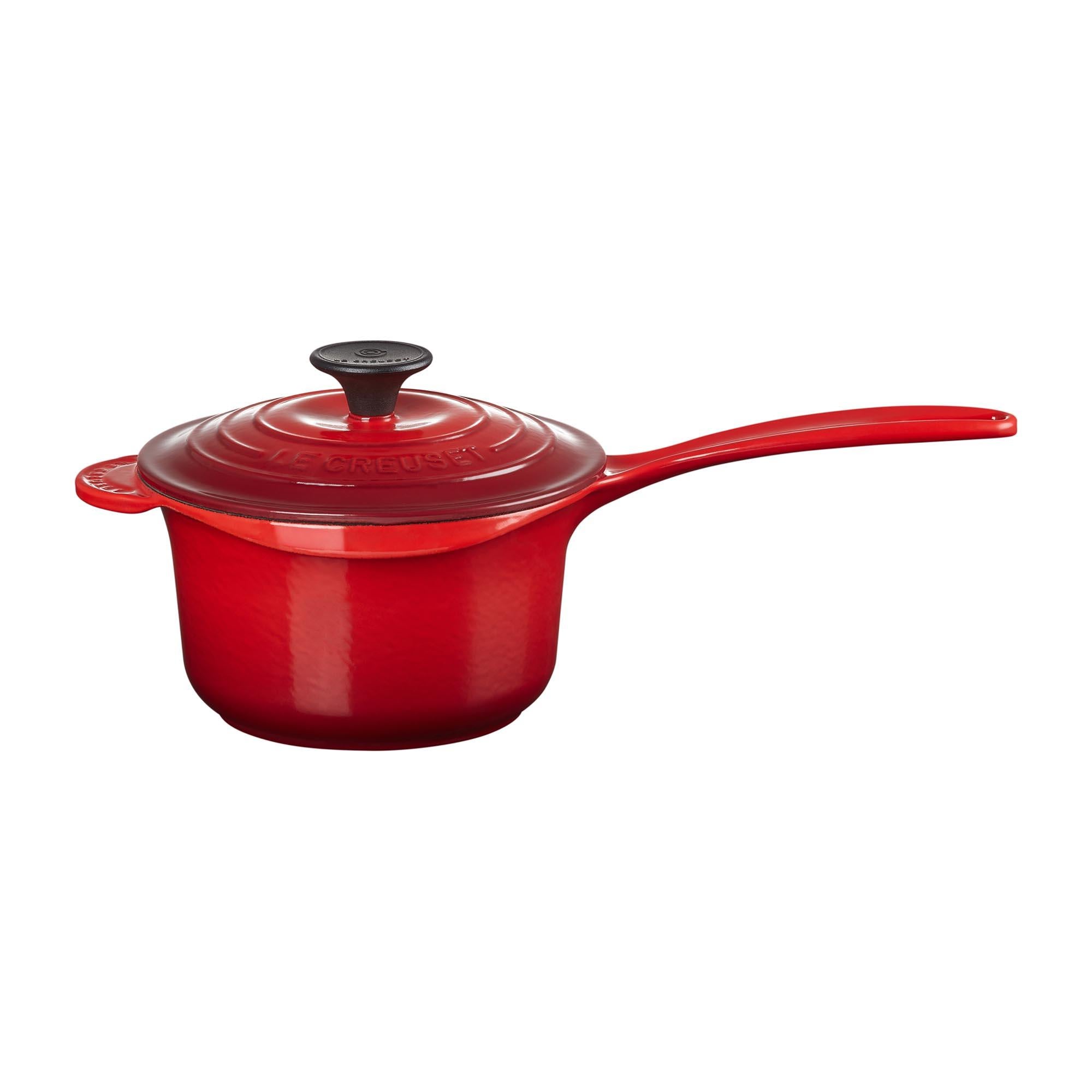 Iron Handle Saucepan 16cm - Cherry Red