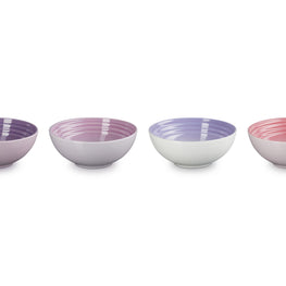 4 x Vancouver Cereal Bowl Set 16cm - Bluebell P/ Cattleya/ PowderPurple / P Blossom