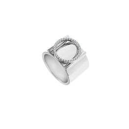 Cosmo Ring (Shiny) - White Plated