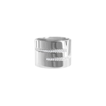 Shooting Stars Ring (XL)(Shiny) - White Plated