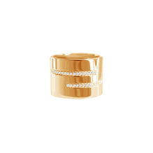 Shooting Stars Ring (XL)(Shiny) - Yellow Gold Plated