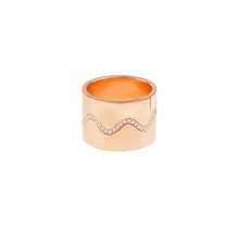 Ziggy Ring (XL)(Shiny) - Rose Gold Plated