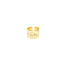 Ziggy Ring (S)(Shiny) - Yellow Gold Plated