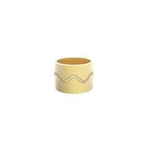 Ziggy Ring (XL)(Brushed) - Yellow Gold Plated