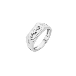 Lioness Ring - White Plated