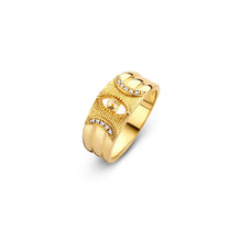 Moon Phase Ring - Yellow Gold Plated