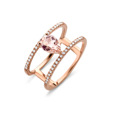 Double Fusion Ring - Rose Gold Plated