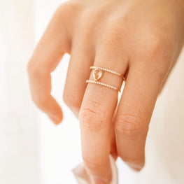 Double Fusion Ring - Yellow Gold Plated