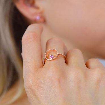 Gravity Ring - Rose Gold Plated