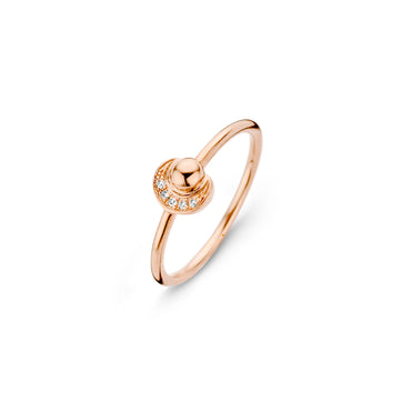 Crescent Ring - Rose Gold Plated