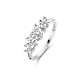 Swan Ring - White Plated