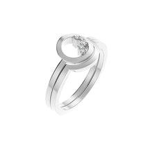 Circle Unity Ring - White Plated