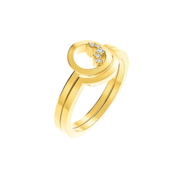 Circle Unity Ring - Yellow Gold Plated