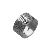 Reflection Icon Ring Men Silver - White Plated