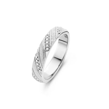 Scala Ring - White Plated