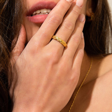 Scala Ring - Yellow Gold Plated