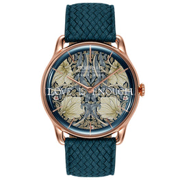 Morris & Co Pimpernel Rose Gold Indigo Perlon - 38mm