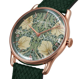 Morris & Co Pimpernel Rose Gold Fennel Perlon - 38mm