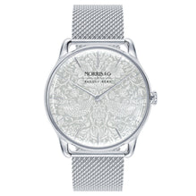 Morris & Co Strawberry Thief Silver  Mesh - 38mm