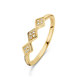 Splash Ring - Yellow Gold Plated